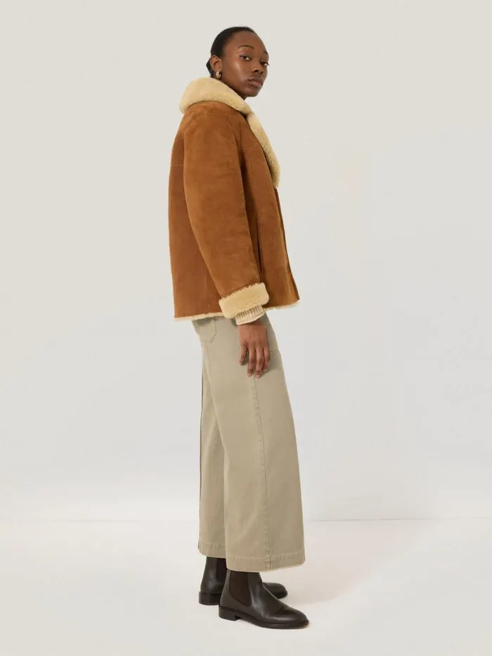 Denim Sailor Trouser Brown Women Jigsaw Denim