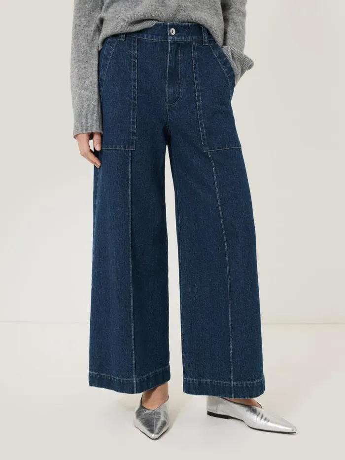 Denim Sailor Trouser Indigo Women Jigsaw Denim