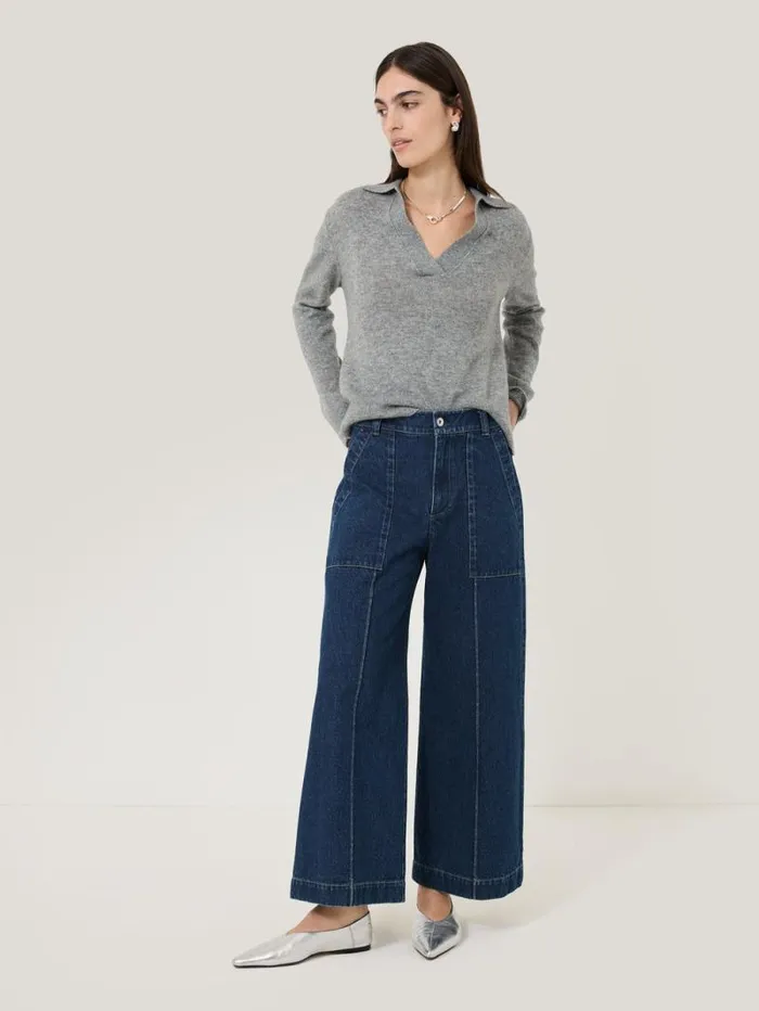 Denim Sailor Trouser Indigo Women Jigsaw Denim