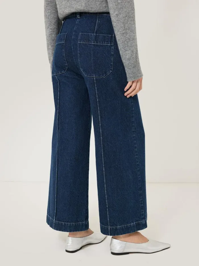 Denim Sailor Trouser Indigo Women Jigsaw Denim