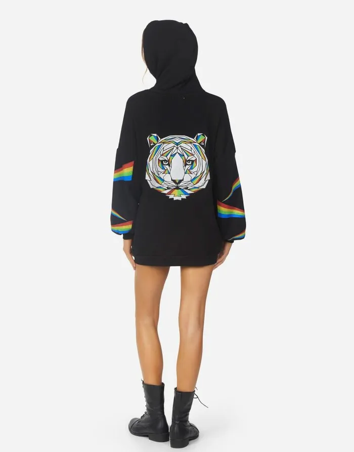 Desiree Geo Tiger Black Women Lauren Moshi Dresses