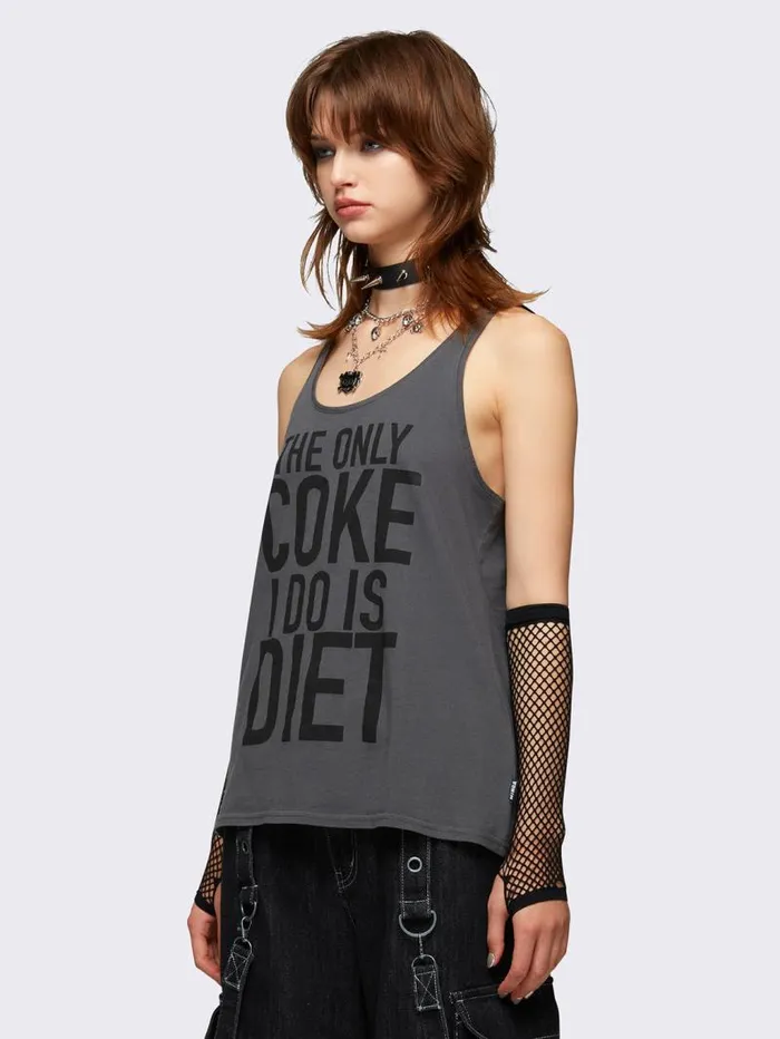 Diet Coke Graphic Tank Top Women Minga London Tops and TShirts