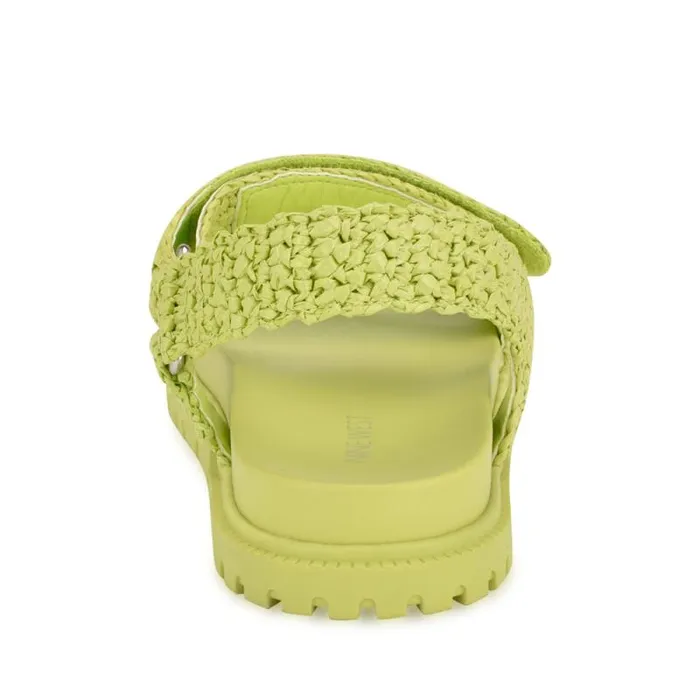 Dinrah Footbed Sandals Green Women Nine West Sandals Dinrah Footbed Sandals Green Women Nine West Sandals