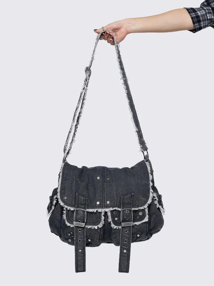 Downtown Denim Messenger Bag Women Minga London Bags