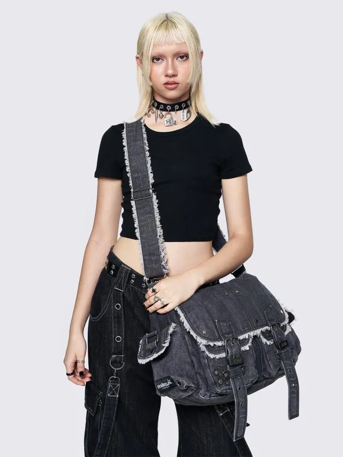 Downtown Denim Messenger Bag Women Minga London Bags