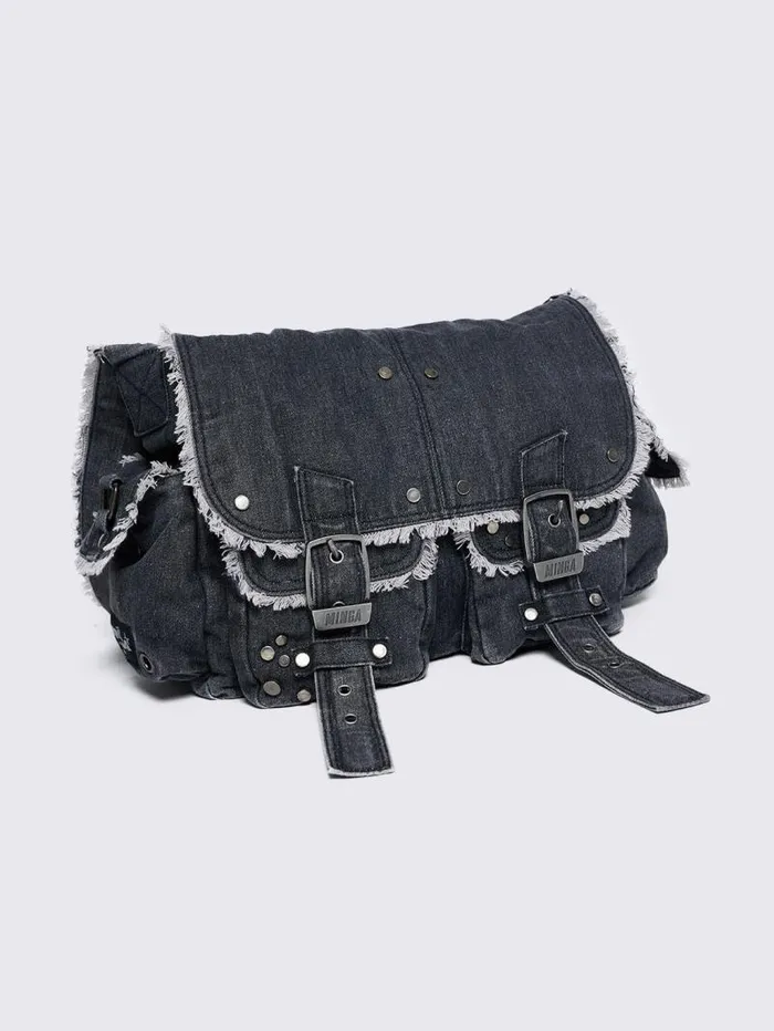 Downtown Denim Messenger Bag Women Minga London Bags