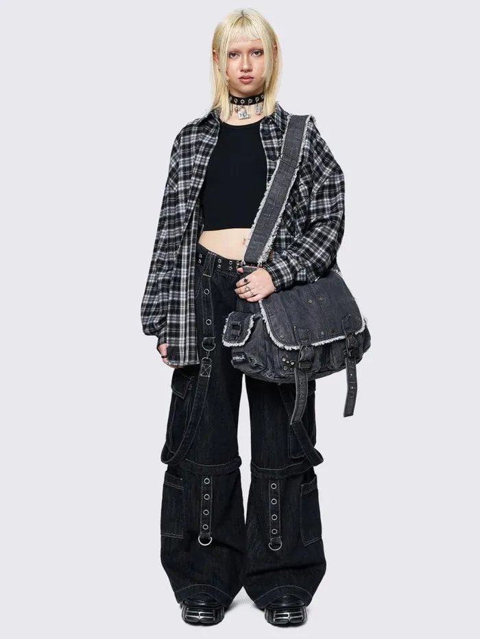 Downtown Denim Messenger Bag Women Minga London Bags