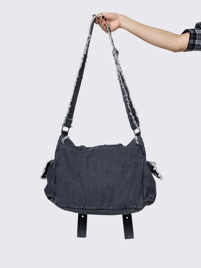 Downtown Denim Messenger Bag Women Minga London Bags