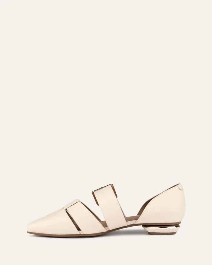 DRESS Carla dress flats off white leather 8211 jomercer Women