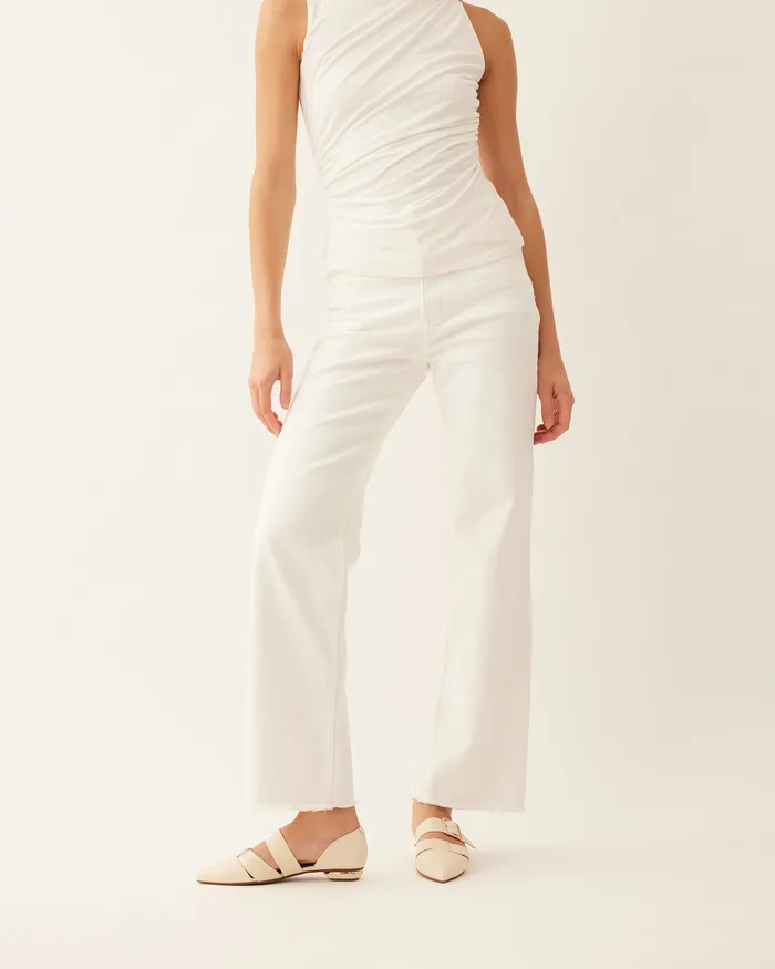 DRESS Carla dress flats off white leather 8211 jomercer Women