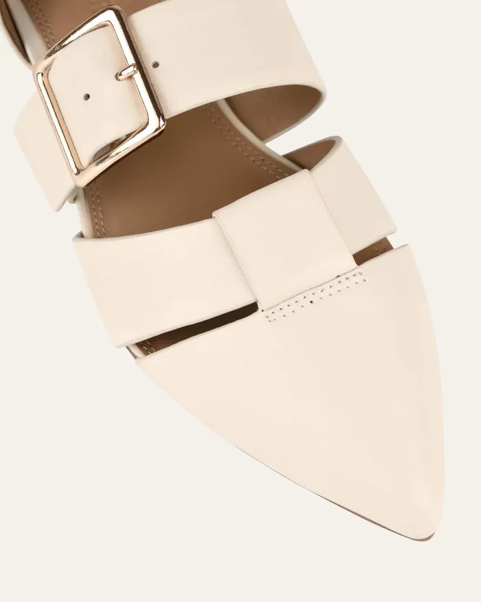 DRESS Carla dress flats off white leather 8211 jomercer Women