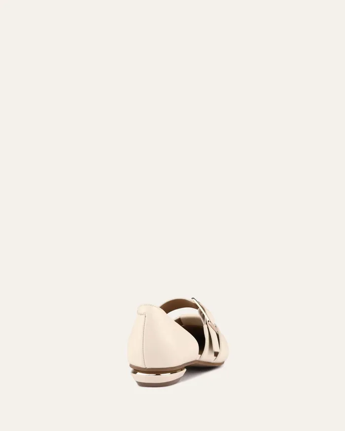 DRESS Carla dress flats off white leather 8211 jomercer Women