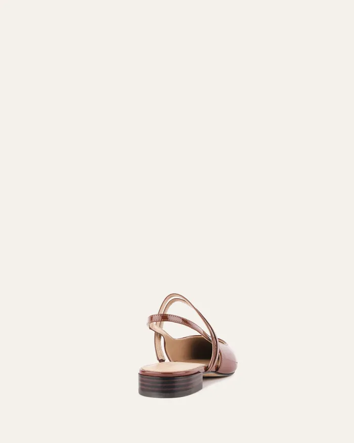 DRESS jomercer Women Astrid dress flats chestnut patent