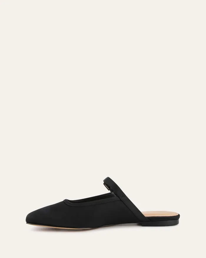 DRESS jomercer Women Sammy dress flats black satin