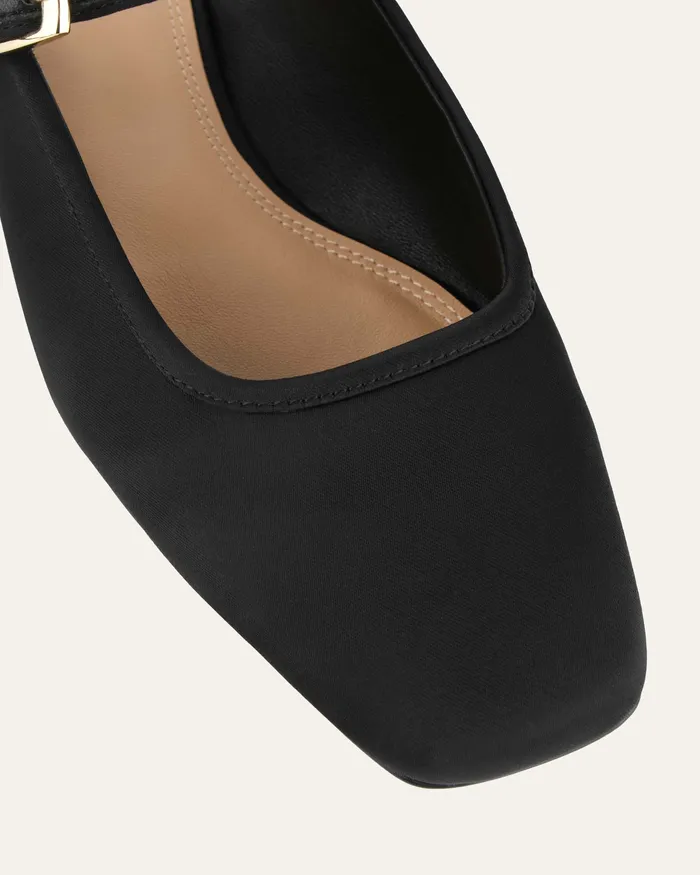 DRESS jomercer Women Sammy dress flats black satin