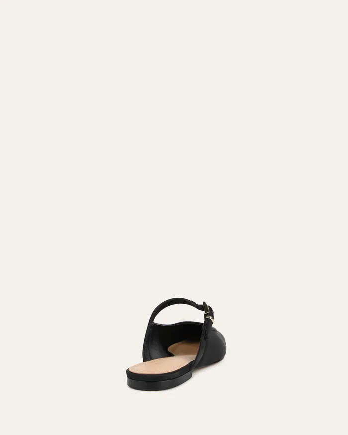DRESS jomercer Women Sammy dress flats black satin