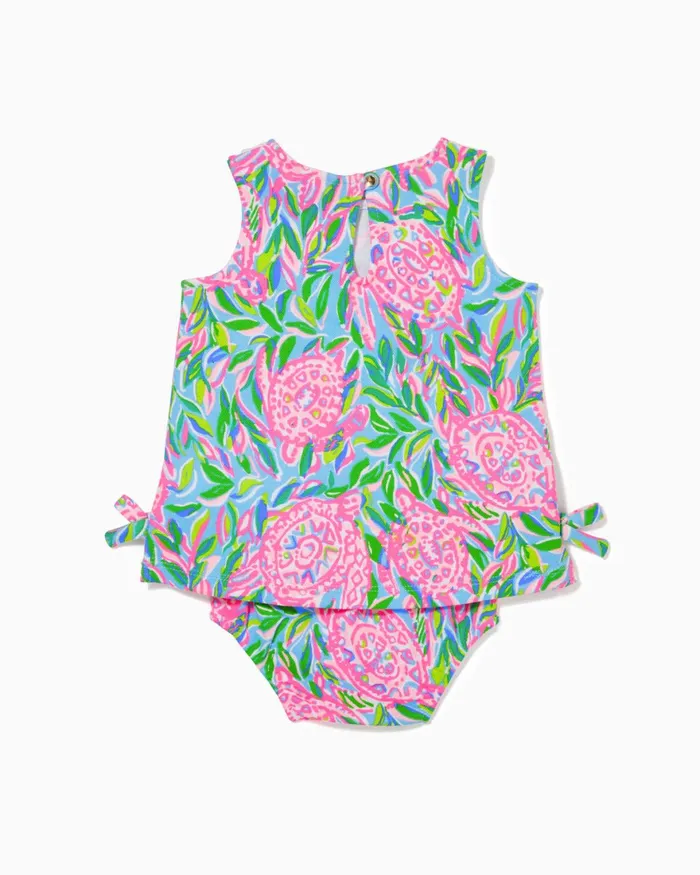 Dresses and Rompers GirlsHome and Gifts Lilly Pulitzer Baby Lilly Knit Shift Dress Frenchie Blue Turtley In Love