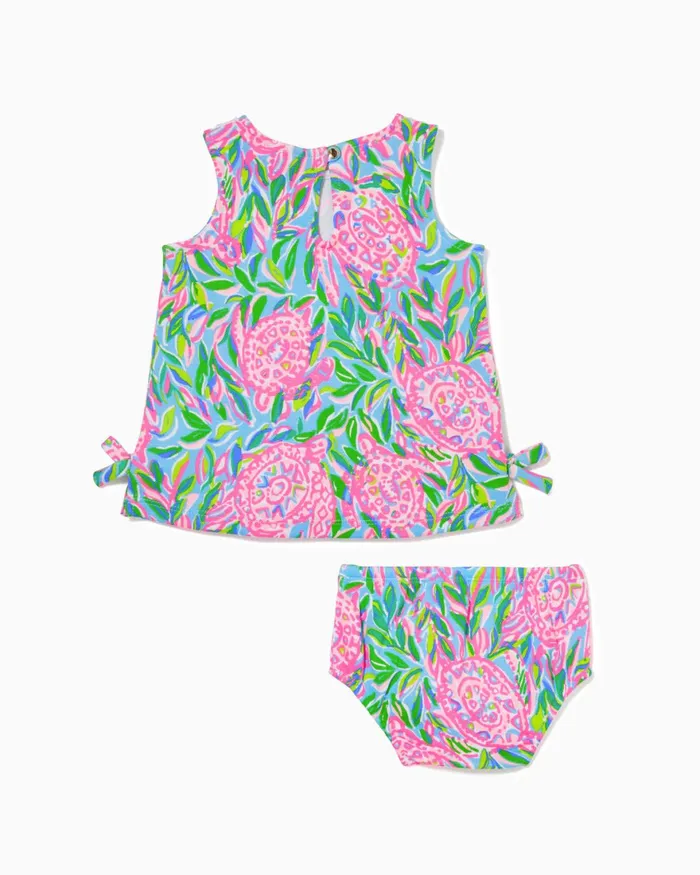 Dresses and Rompers GirlsHome and Gifts Lilly Pulitzer Baby Lilly Knit Shift Dress Frenchie Blue Turtley In Love