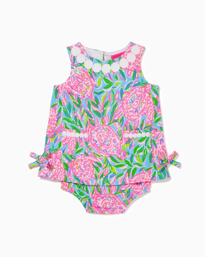Dresses and Rompers GirlsHome and Gifts Lilly Pulitzer Baby Lilly Knit Shift Dress Frenchie Blue Turtley In Love