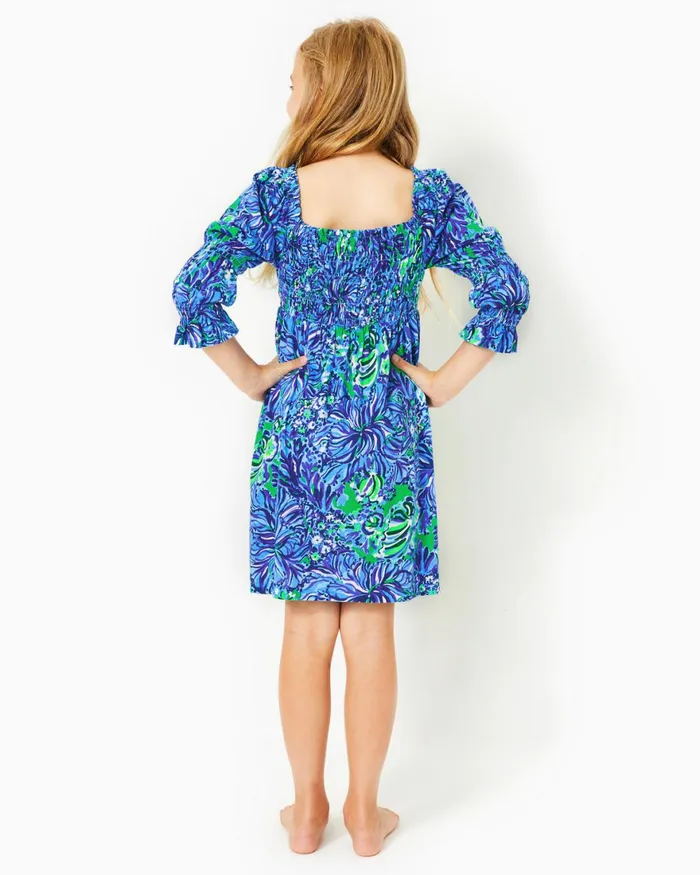 Dresses and Rompers Girls Lilly Pulitzer Girls Mini Beyonca Dress Abaco Blue In Turtle Awe Dresses and Rompers Girls Lilly Pulitzer Girls Mini Beyonca Dress Abaco Blue In Turtle Awe