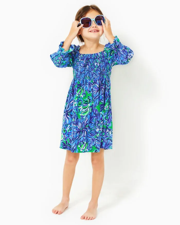 Dresses and Rompers Girls Lilly Pulitzer Girls Mini Beyonca Dress Abaco Blue In Turtle Awe Dresses and Rompers Girls Lilly Pulitzer Girls Mini Beyonca Dress Abaco Blue In Turtle Awe