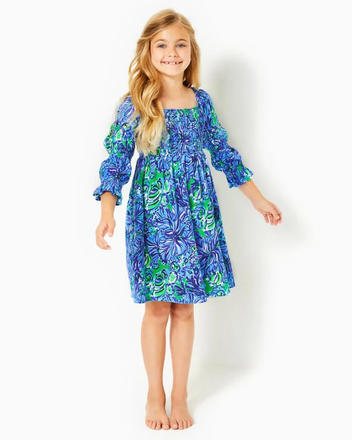 Dresses and Rompers Girls Lilly Pulitzer Girls Mini Beyonca Dress Abaco Blue In Turtle Awe Dresses and Rompers Girls Lilly Pulitzer Girls Mini Beyonca Dress Abaco Blue In Turtle Awe