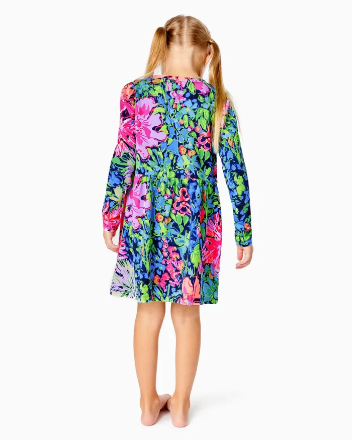 Dresses and Rompers Girls Lilly Pulitzer Girls Mini Teigen Dress Multi Festive Fantasy