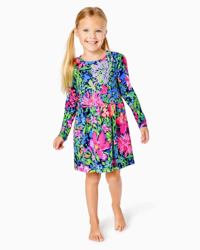 Dresses and Rompers Girls Lilly Pulitzer Girls Mini Teigen Dress Multi Festive Fantasy Dresses and Rompers Girls Lilly Pulitzer Girls Mini Teigen Dress Multi Festive Fantasy