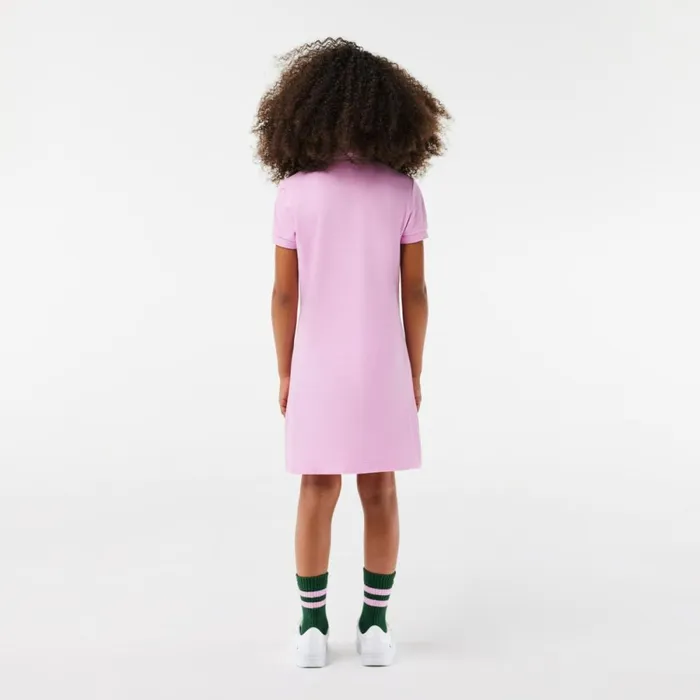 Dresses and Skirts Kids Lacoste Kids039 Cotton Polo Dress Pink Ixv
