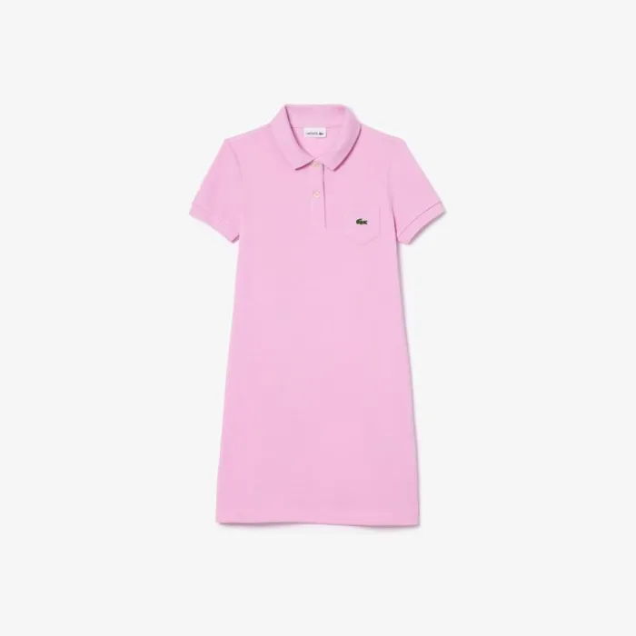 Dresses and Skirts Kids Lacoste Kids039 Cotton Polo Dress Pink Ixv