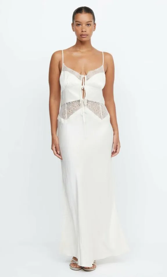 Dresses Bec Bridge Celine Tie Maxi Dress Creamcream