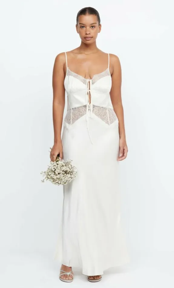 Dresses Bec Bridge Celine Tie Maxi Dress Creamcream