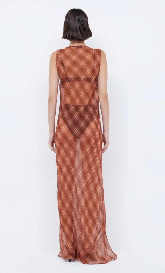Dresses Bec Bridge Devi Boatneck Dress Desert Check