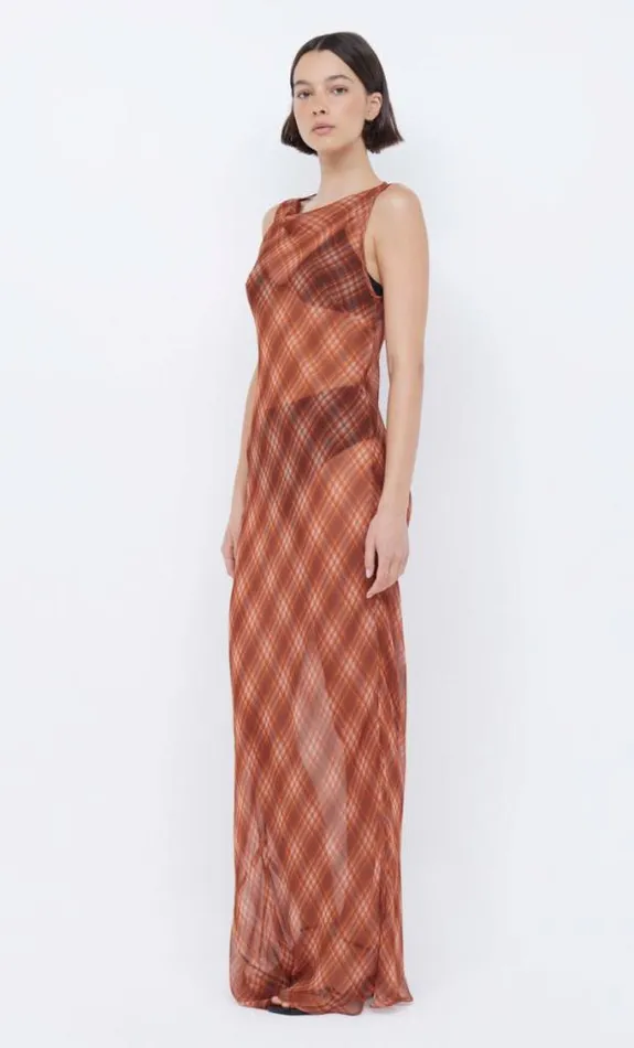 Dresses Bec Bridge Devi Boatneck Dress Desert Check