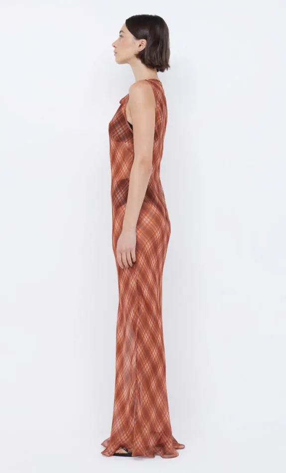 Dresses Bec Bridge Devi Boatneck Dress Desert Check