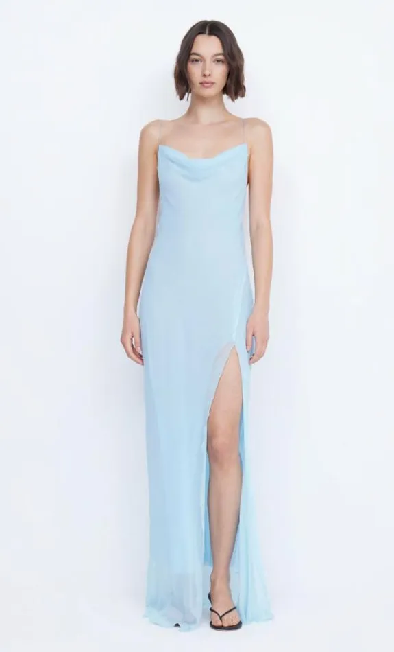 Dresses Bec Bridge Elzette Split Maxi Dress Dolphin Blue