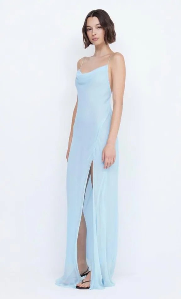 Dresses Bec Bridge Elzette Split Maxi Dress Dolphin Blue