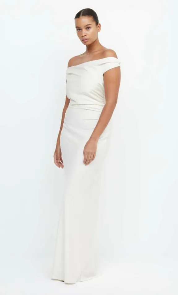 Dresses Bec Bridge Eternity Off Shoulder Maxi Cream