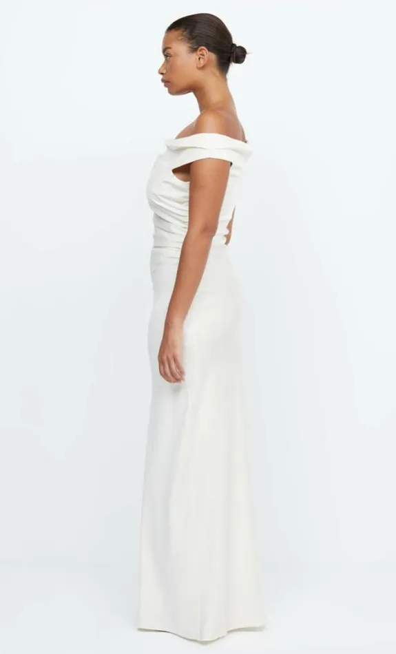 Dresses Bec Bridge Eternity Off Shoulder Maxi Cream