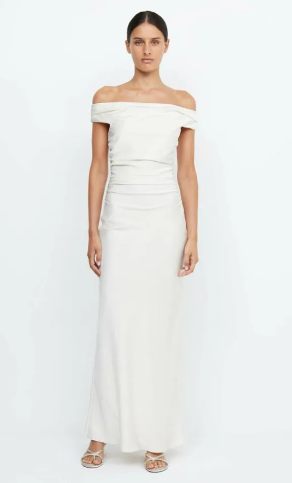 Dresses Bec Bridge Eternity Off Shoulder Maxi Cream