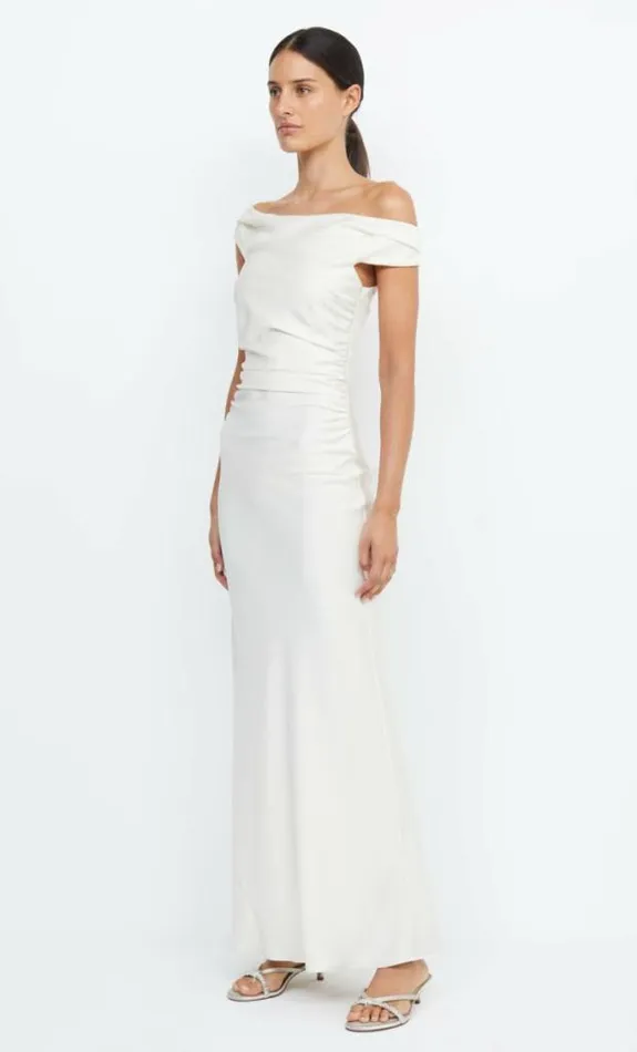 Dresses Bec Bridge Eternity Off Shoulder Maxi Cream
