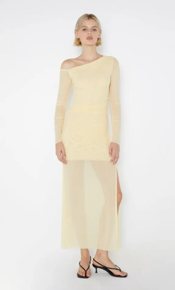 Dresses Bec Bridge Fae Asym Long Sleeve Dress Butter Yellow