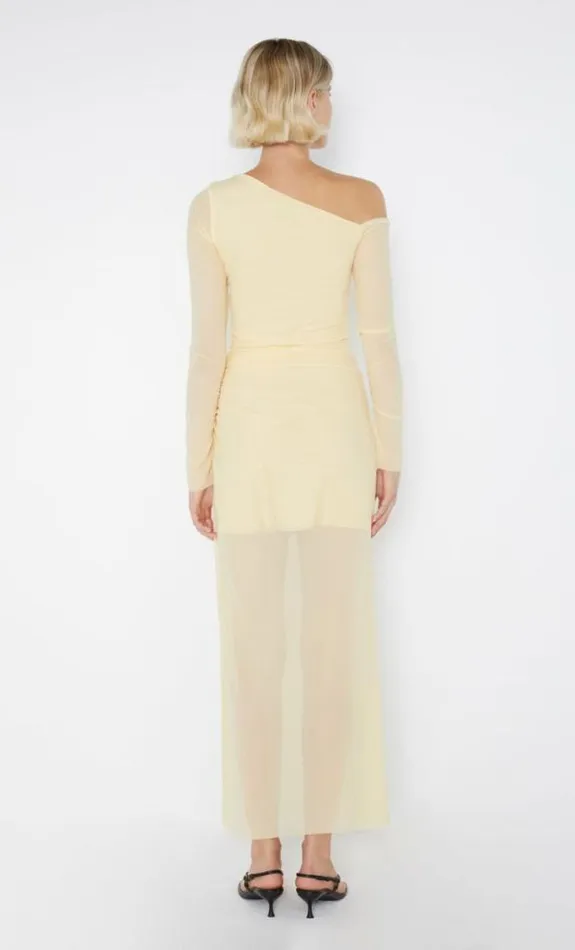 Dresses Bec Bridge Fae Asym Long Sleeve Dress Butter Yellow
