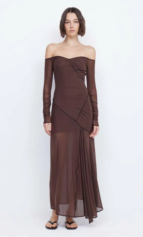 Dresses Bec Bridge Isadora Long Sleeve Dress Chocolateblack