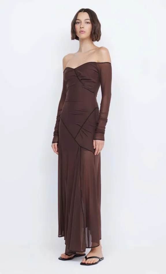 Dresses Bec Bridge Isadora Long Sleeve Dress Chocolateblack