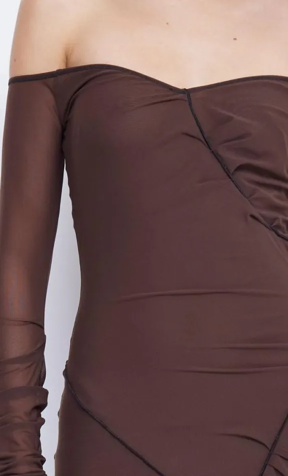 Dresses Bec Bridge Isadora Long Sleeve Dress Chocolateblack