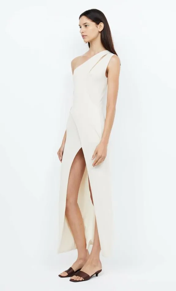 Dresses Bec Bridge Mira Asym Knit Maxi Dress Ivory