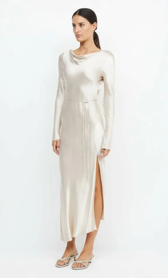 Dresses Bec Bridge Moon Dance Long Sleeve Maxi Dress Sand