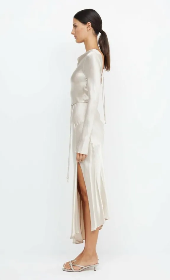 Dresses Bec Bridge Moon Dance Long Sleeve Maxi Dress Sand