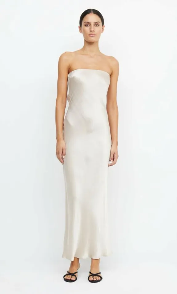 Dresses Bec Bridge Moon Dance Strapless Dress Sand